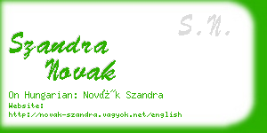 szandra novak business card